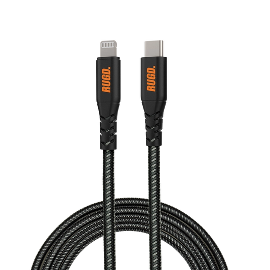 Rhino Power Lightning Mfi To Usb-C Charging Cable - 3A, 60W