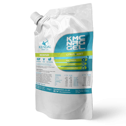 Kmc Energy Gel - Reusable Energy Gel Refill Bulk Pouch Vegan (Citrus & Mint)