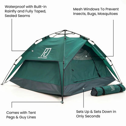 3 Secs Camping Tent - Instant Pop Up Reactive Outdoor Tent